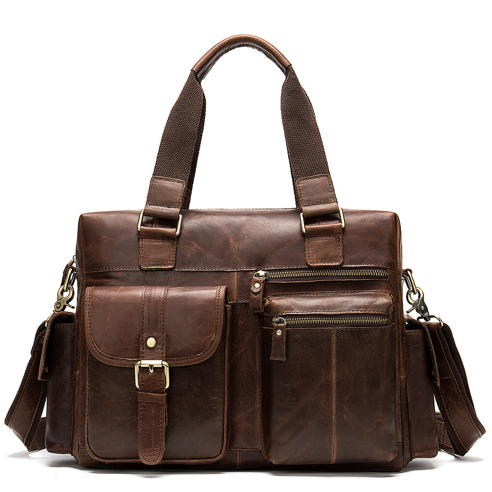 Zee Leather - Leather Business Travel Bag Men's Leather Duffel Bag